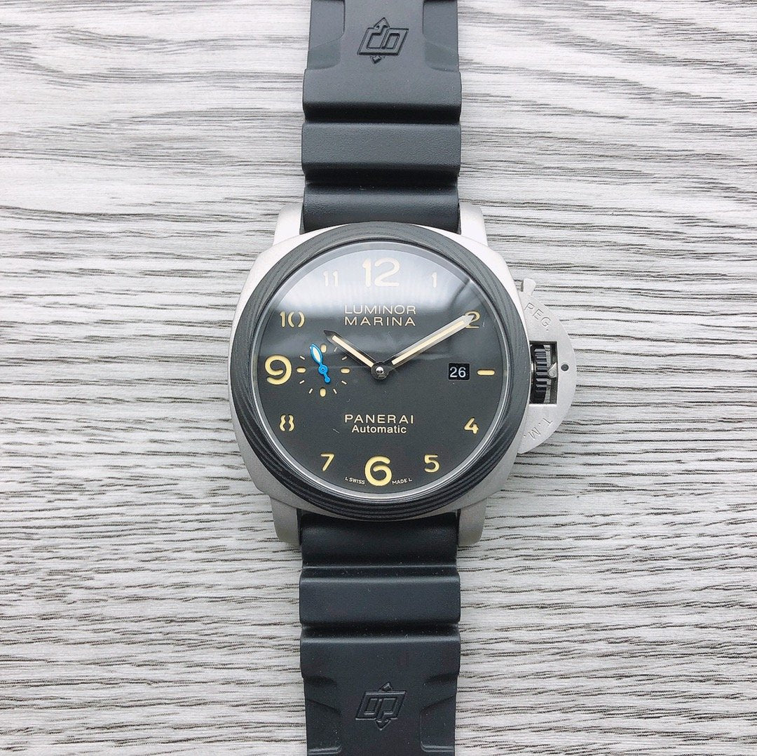 LUMINOR MARINA 1950 44MM CARBON BEZEL STAINLESS STEEL