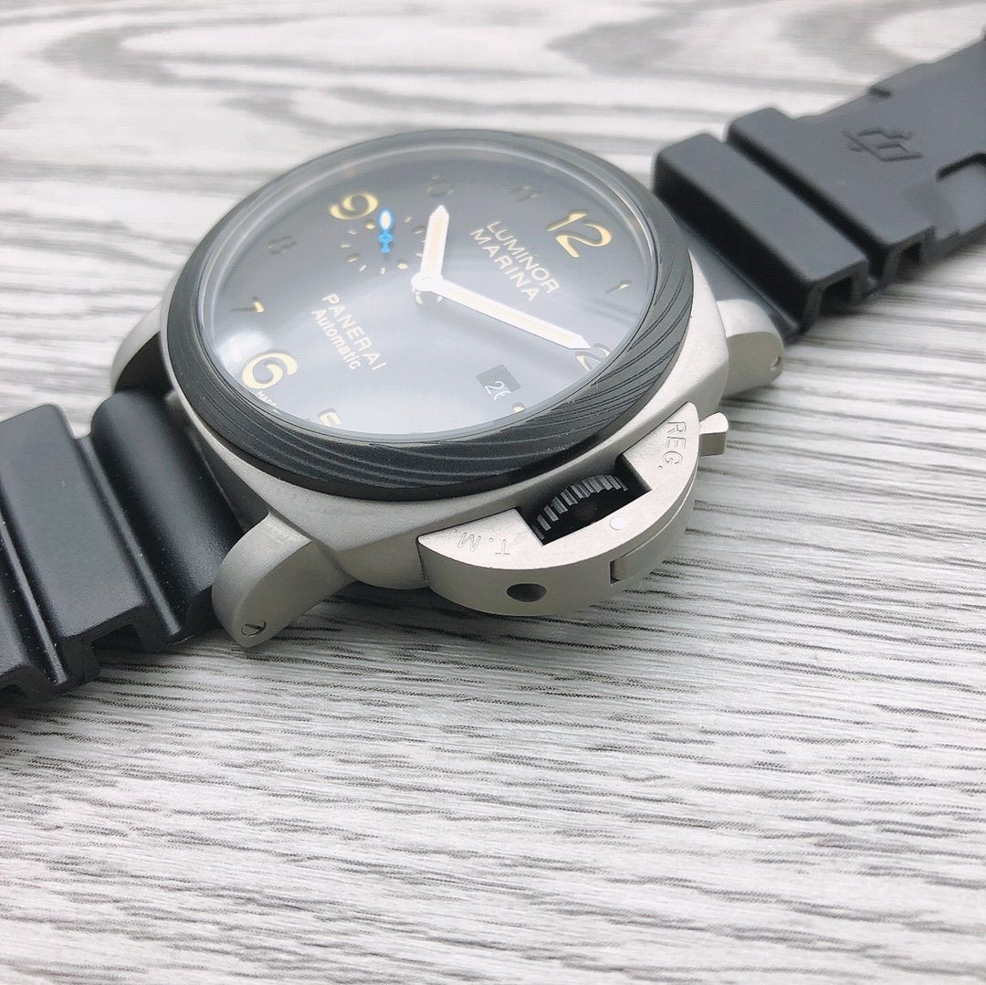 LUMINOR MARINA 1950 44MM CARBON BEZEL STAINLESS STEEL