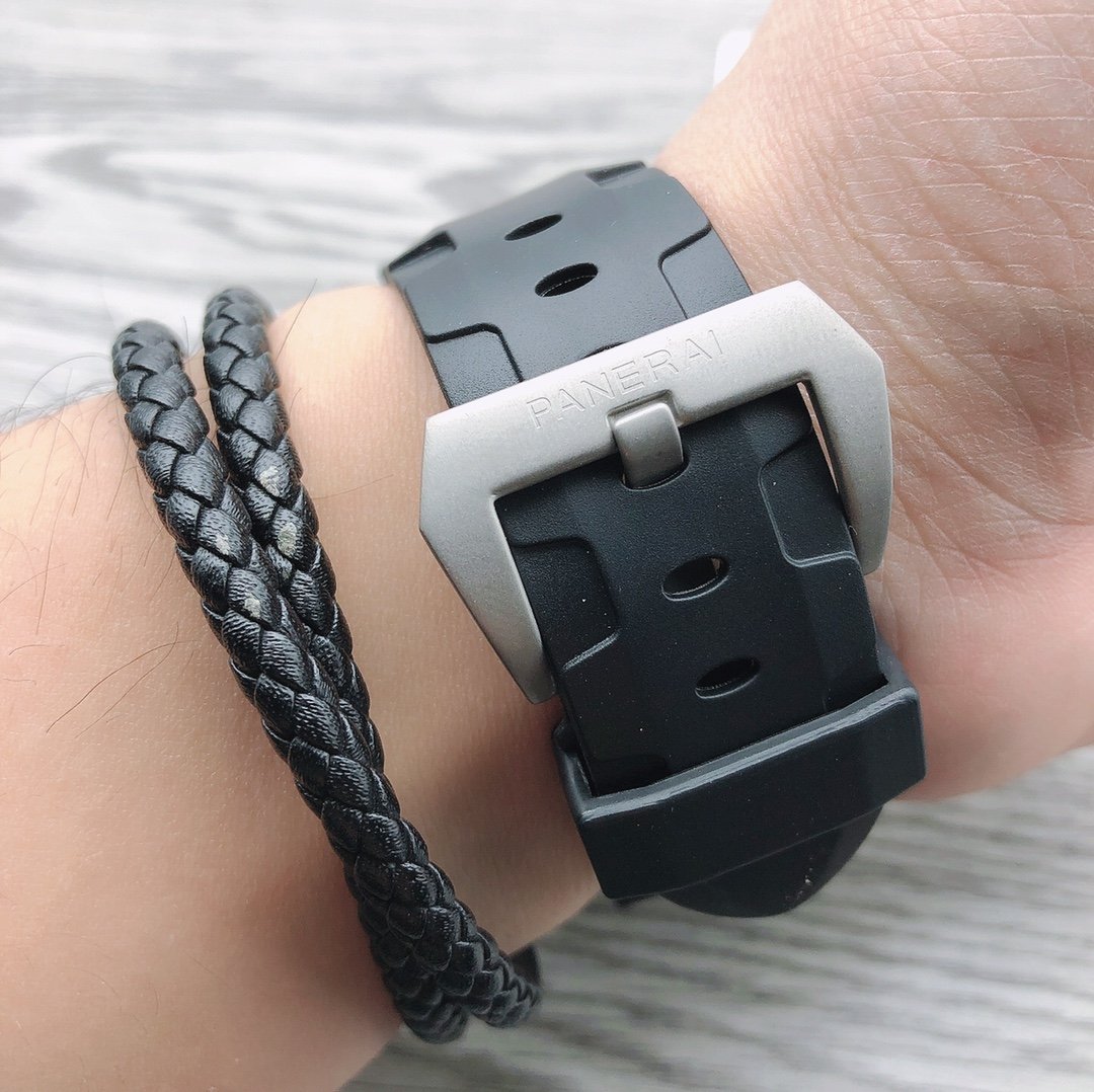 LUMINOR MARINA 1950 44MM CARBON BEZEL STAINLESS STEEL