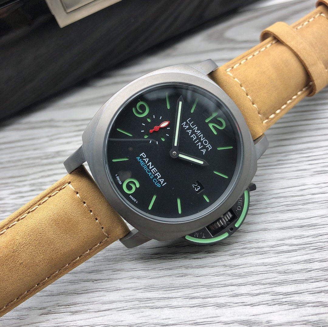 LUMINOR MARINA 1950 3DAYS AMERICA CUP 44MM BLACK DIAL