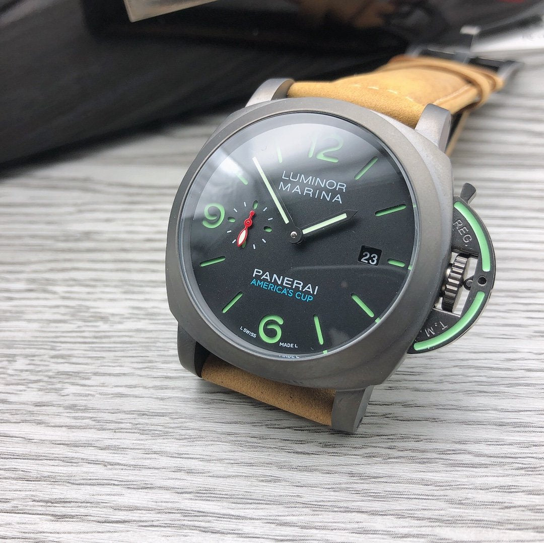 LUMINOR MARINA 1950 3DAYS AMERICA CUP 44MM BLACK DIAL