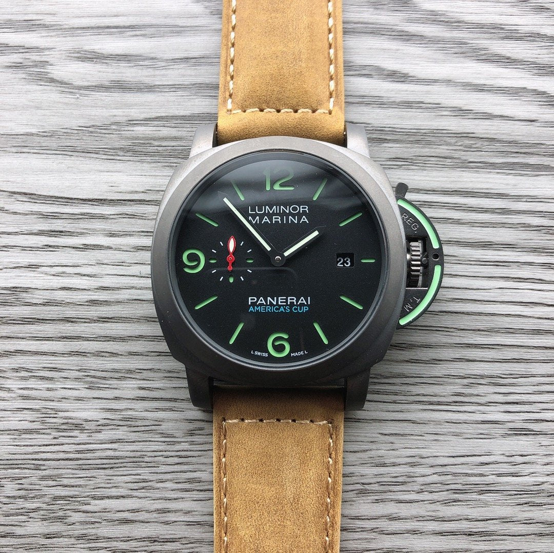 LUMINOR MARINA 1950 3DAYS AMERICA CUP 44MM BLACK DIAL