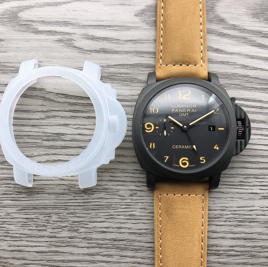 LUMINOR MARINA 1950 GMT CERAMIC 44MM BLACK DIAL