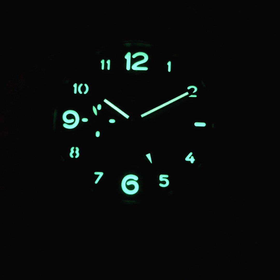 LUMINOR MARINA 1950 GMT CERAMIC 44MM BLACK DIAL
