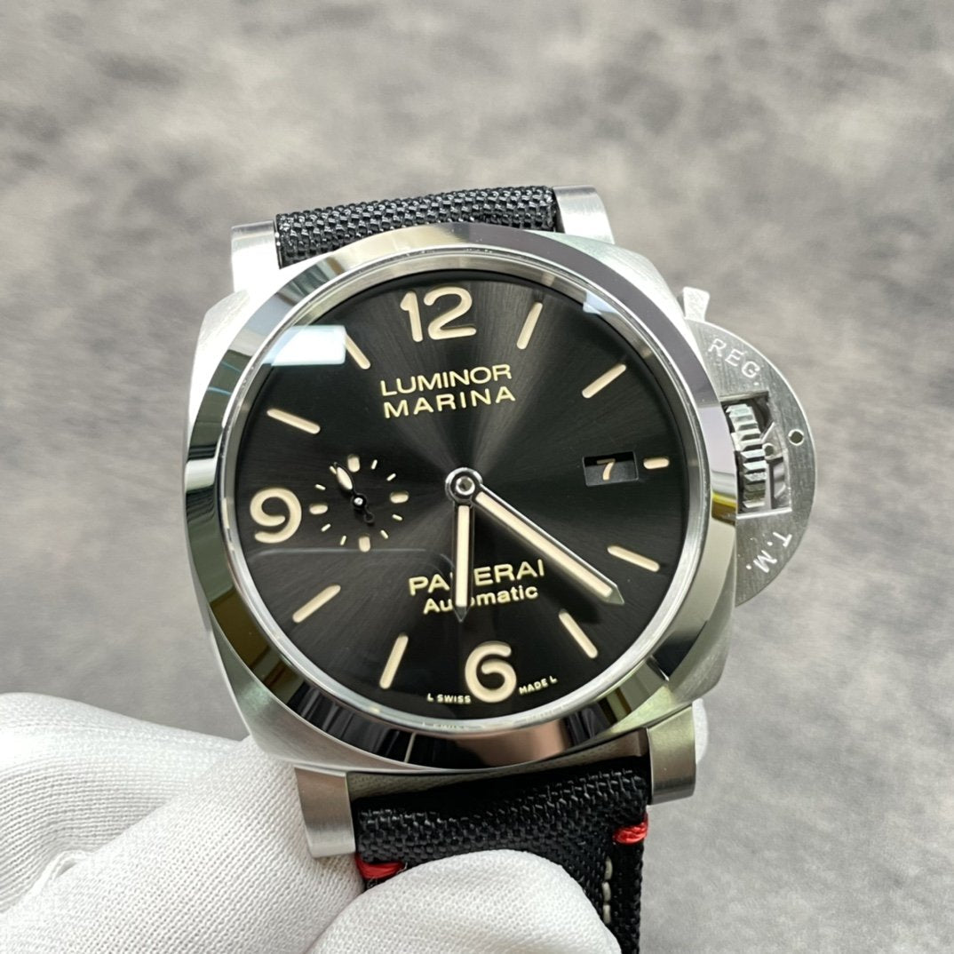LUMINOR MARINA 1950 3DAYS 44MM STAINLESS STEEL BLACK DIAL