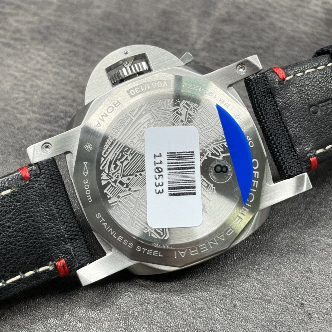 LUMINOR MARINA 1950 3DAYS 44MM STAINLESS STEEL BLACK DIAL