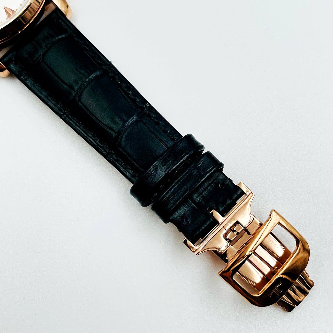 JAEGER MASTER ULTRA THIN MOONPHASE GOLD CASE