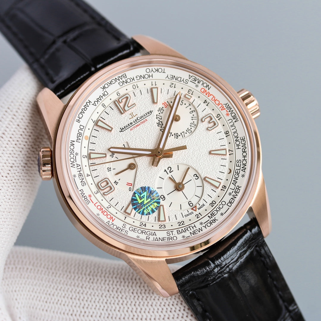 JAEGER POLARIS GEOGRAPHIC ROSE GOLD CASE