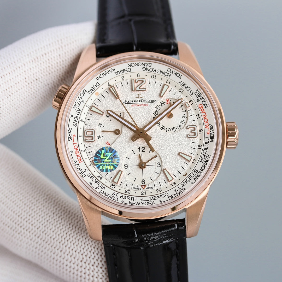 JAEGER POLARIS GEOGRAPHIC ROSE GOLD CASE