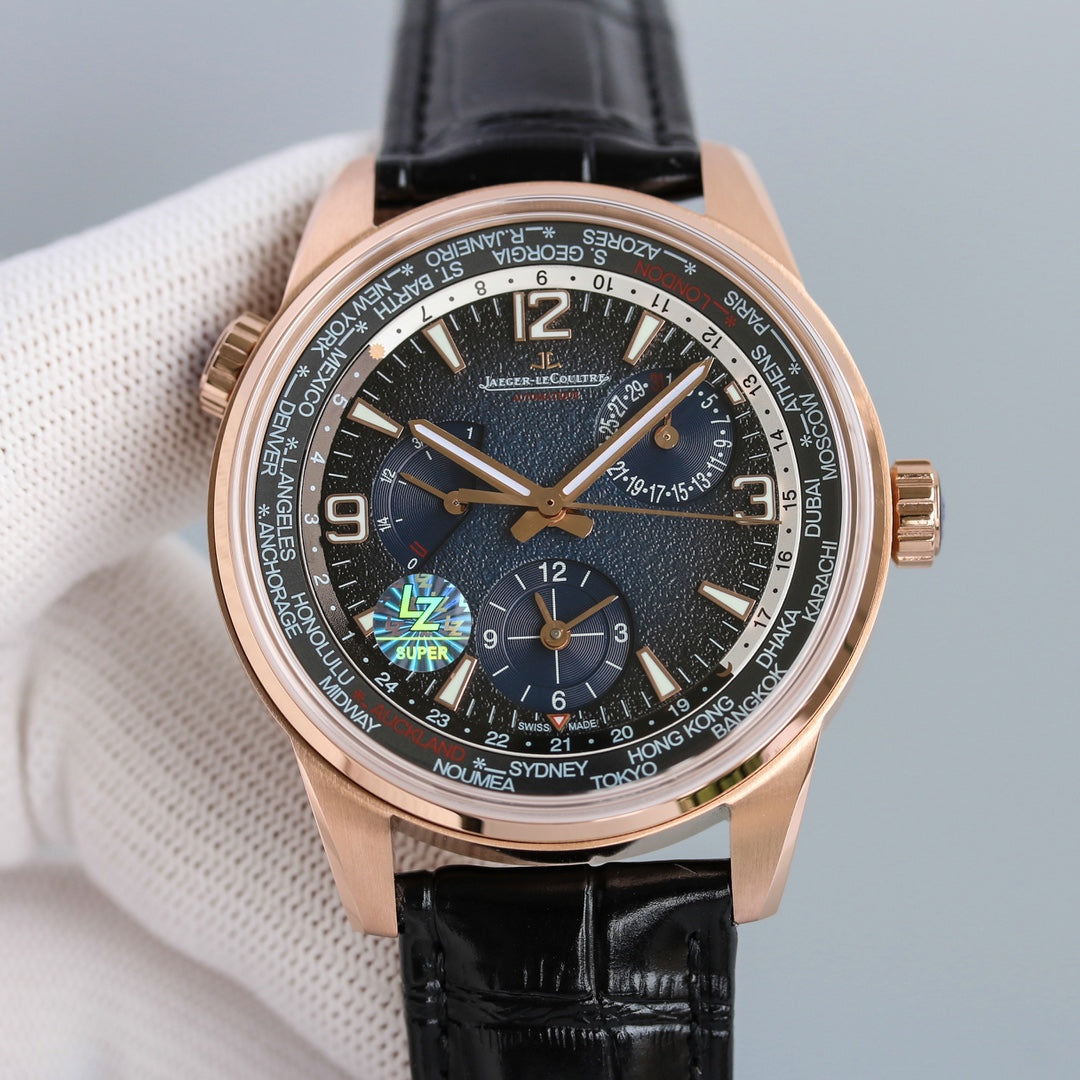 JAEGER POLARIS GEOGRAPHIC ROSE GOLD CASE