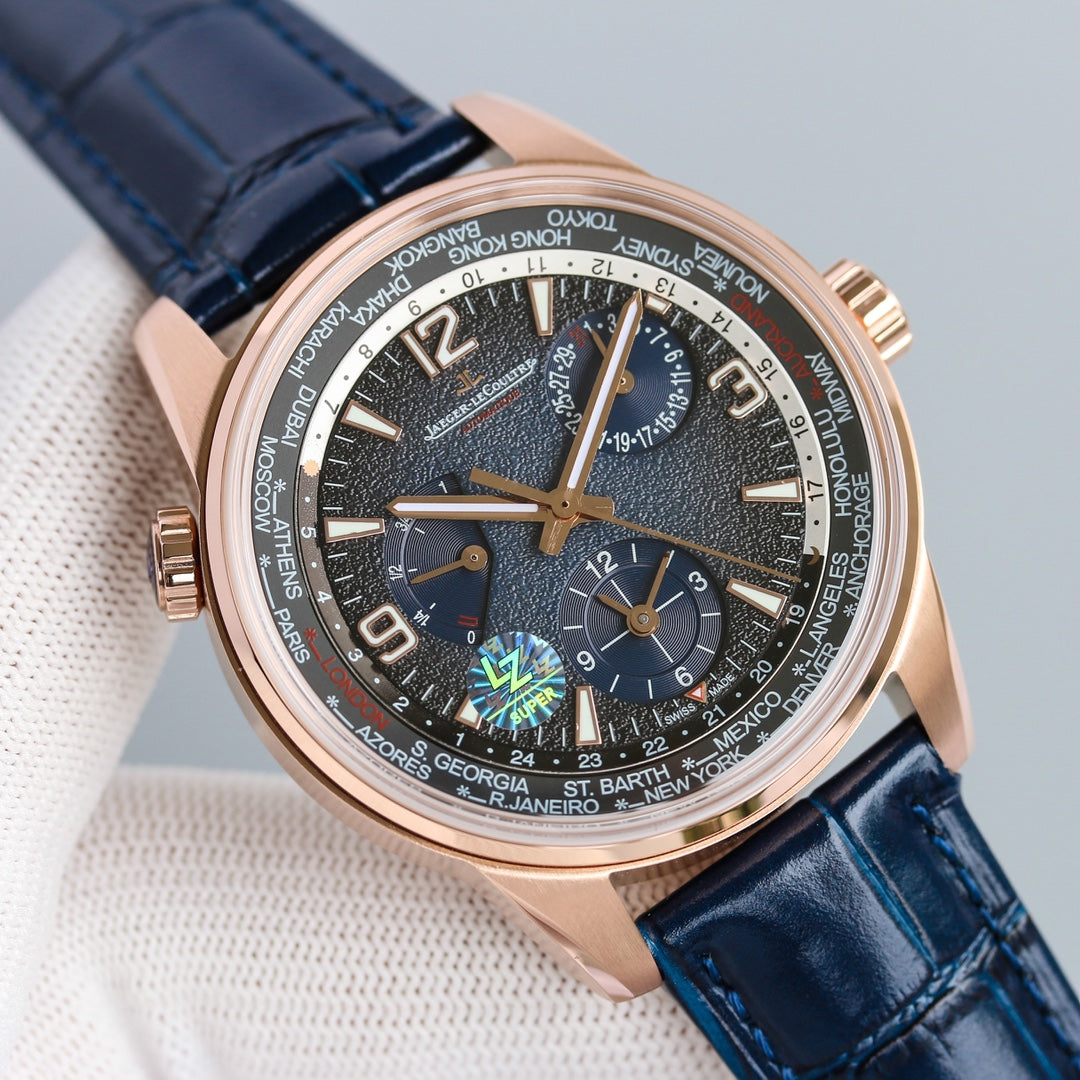 JAEGER POLARIS GEOGRAPHIC ROSE GOLD CASE
