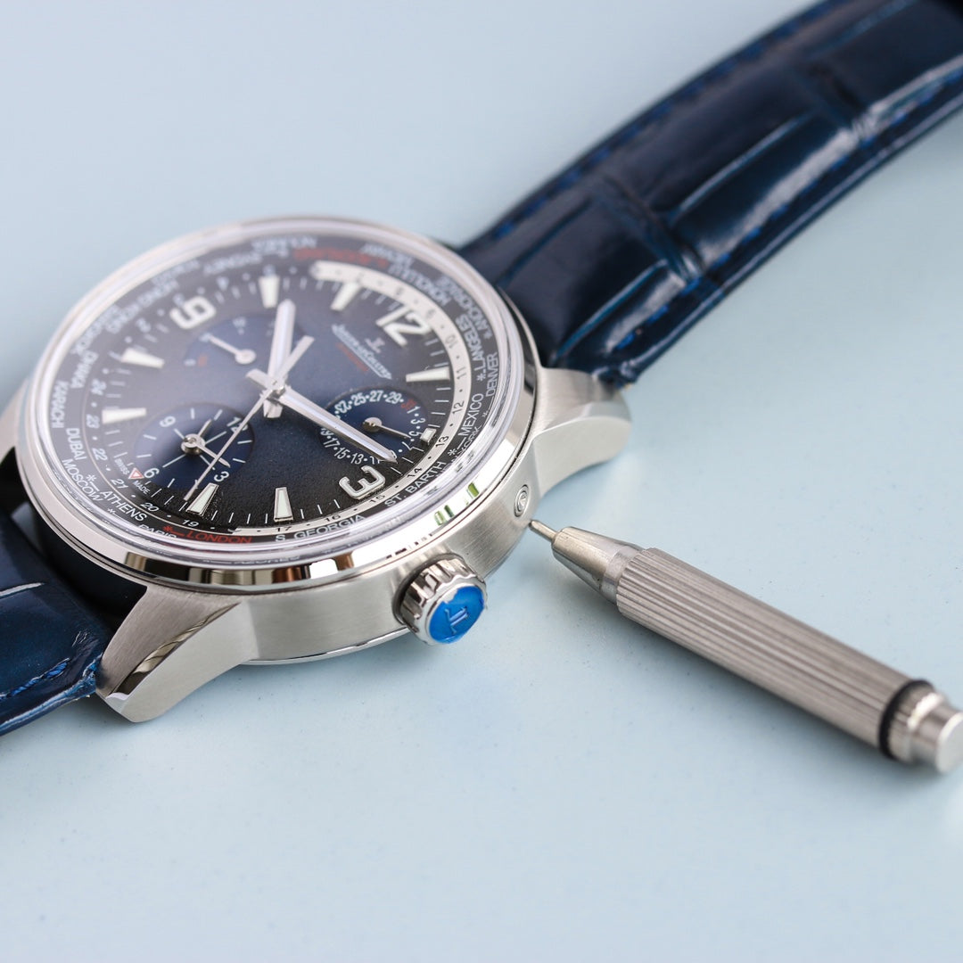 JAEGER POLARIS GEOGRAPHIC STEEL CASE