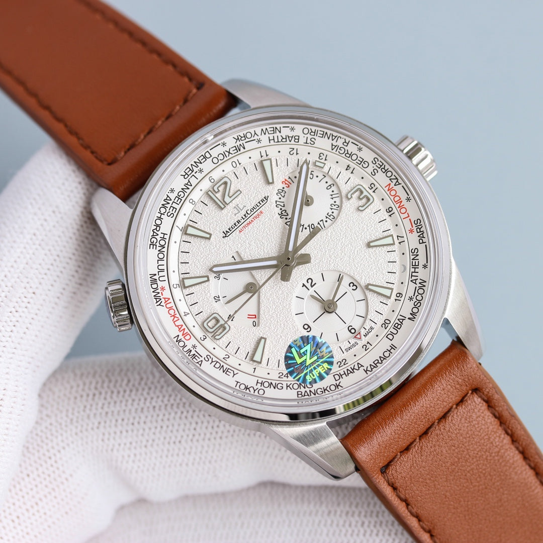 JAEGER POLARIS GEOGRAPHIC STEEL CASE