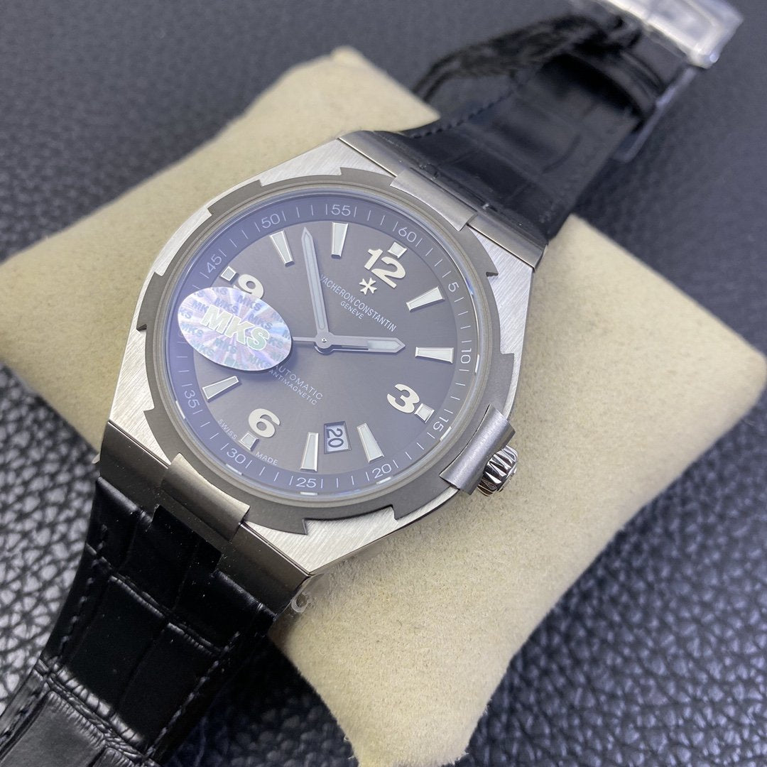 VACHERON OVERSEA 42 STEEL CASE GREY DIAL
