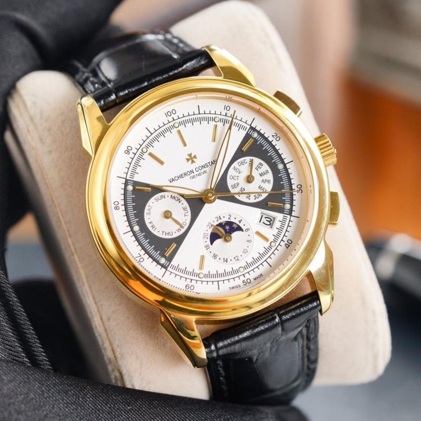 VACHERON ANNUAL CALENDAR LEATHER STRAP