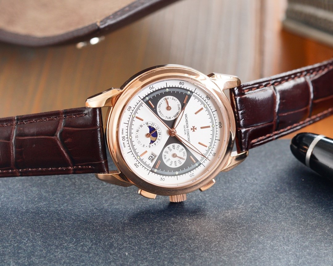 VACHERON ANNUAL CALENDAR LEATHER STRAP