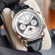 VACHERON ANNUAL CALENDAR MOONPHASE STEEL CASE