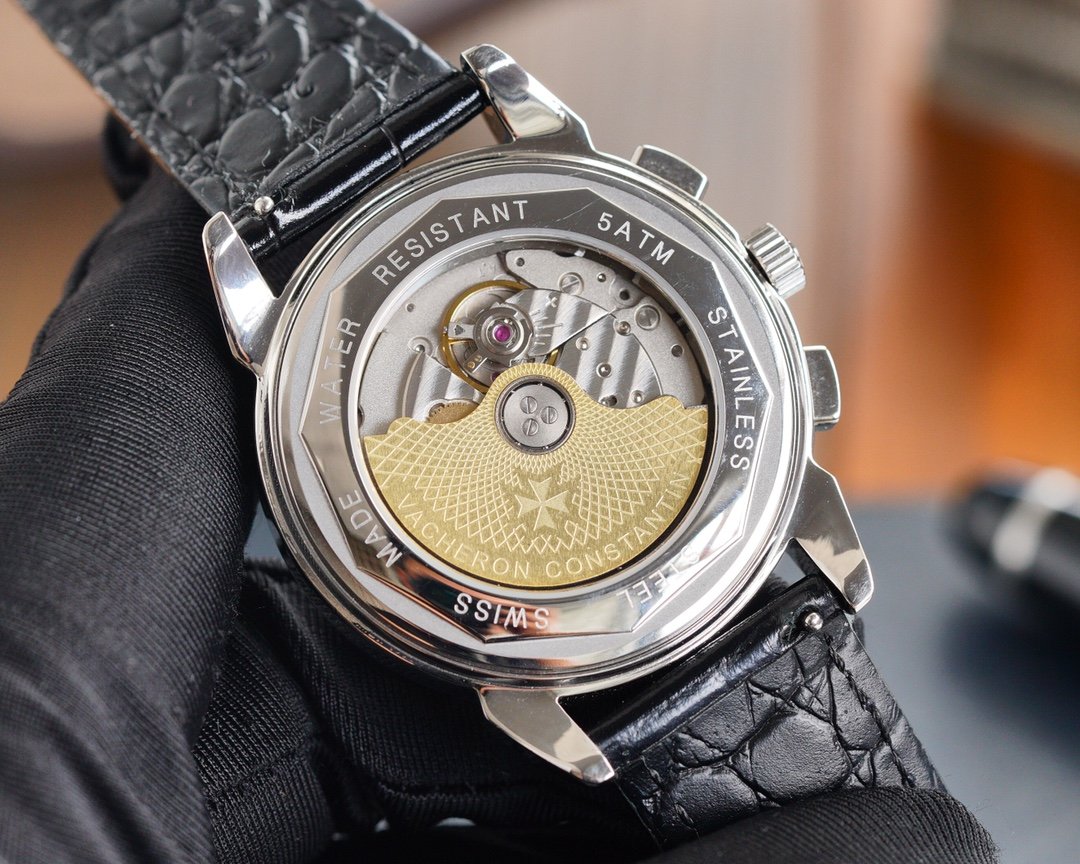 VACHERON ANNUAL CALENDAR MOONPHASE STEEL CASE