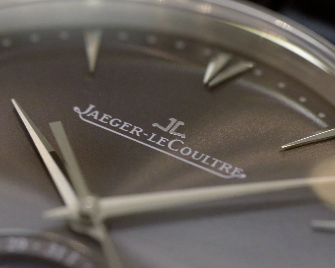 JAEGER MASTER ULTRA THIN MOONPHASE STEEL CASE GREY DIAL