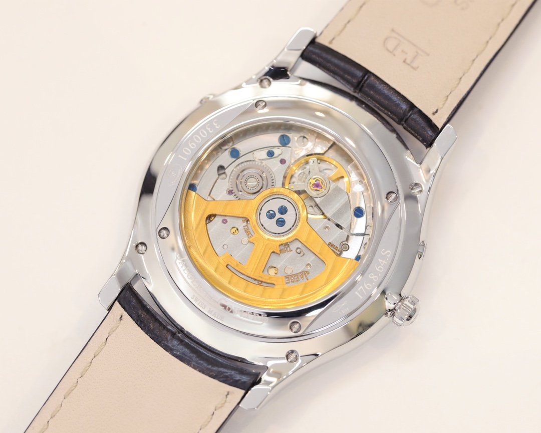 JAEGER MASTER ULTRA THIN MOONPHASE STEEL CASE GREY DIAL