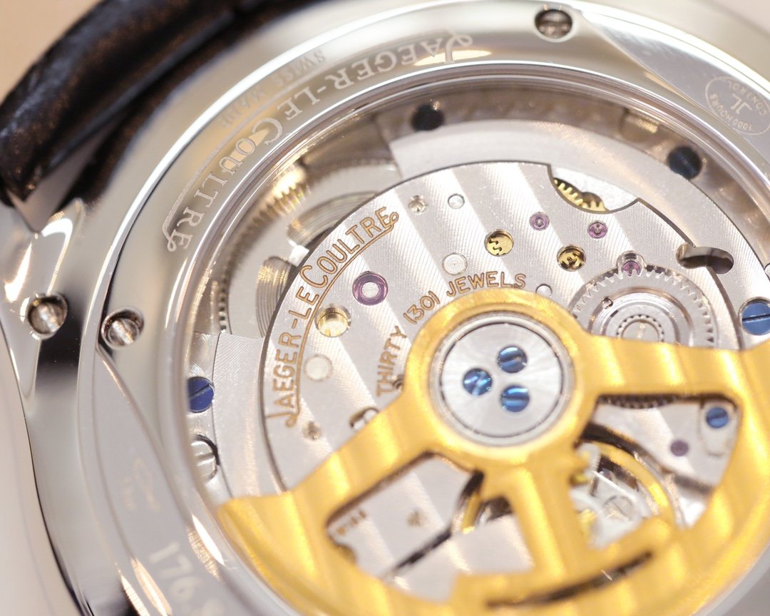 JAEGER MASTER ULTRA THIN MOONPHASE STEEL CASE GREY DIAL