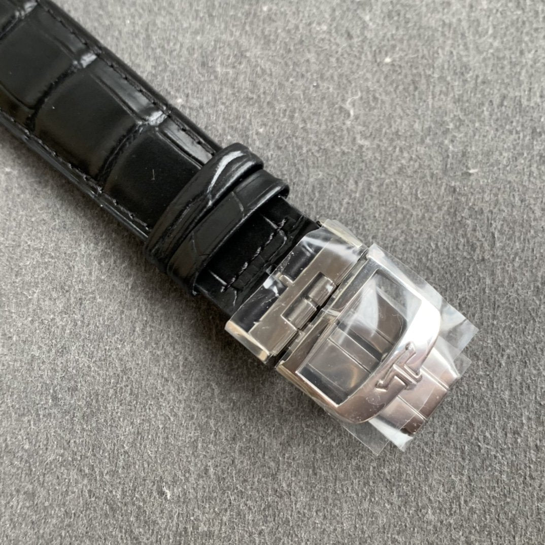 JAEGER MASTER ULTRA THIN MOONPHASE STEEL CASE BLACK DIAL