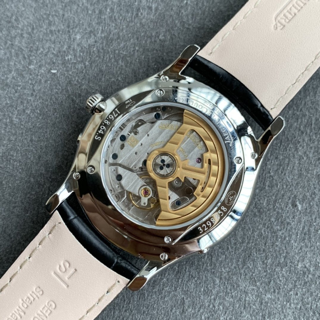 JAEGER MASTER ULTRA THIN MOONPHASE STEEL CASE BLACK DIAL