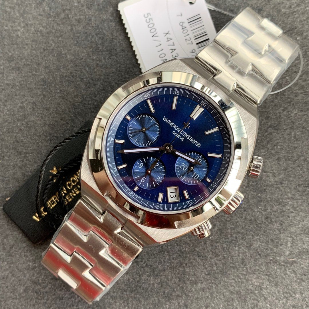 OVERSEA CHRONOGRAPH STAINLESS STEEL BLUE DIAL