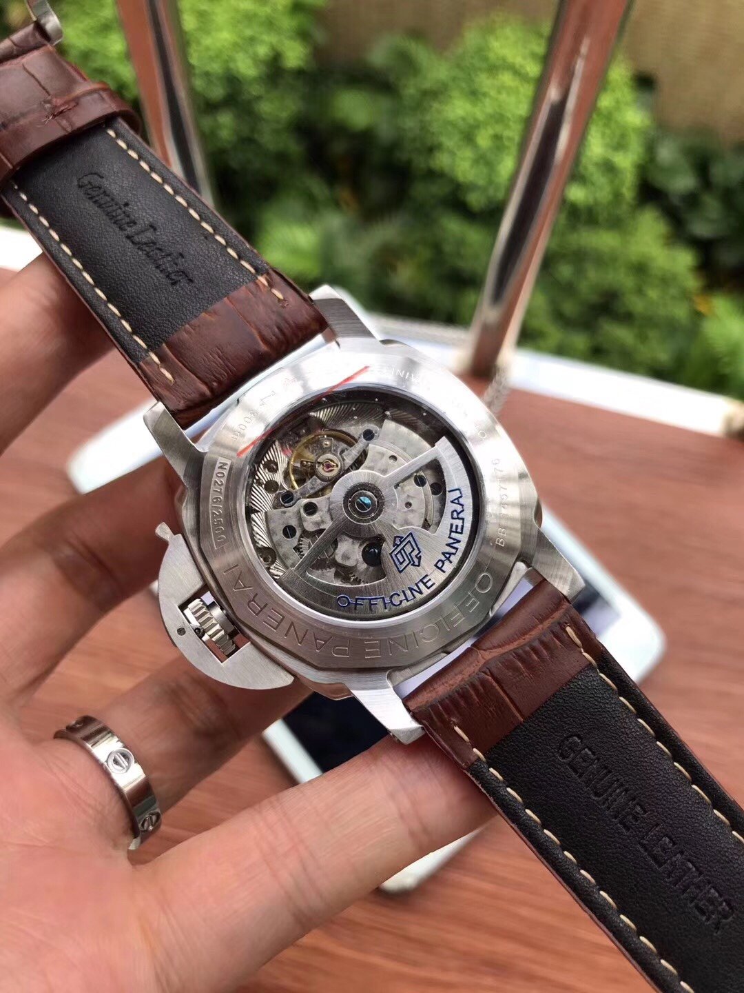 LUMINOR 3 DAYS 1950 STEEL CASE BLACK DIAL