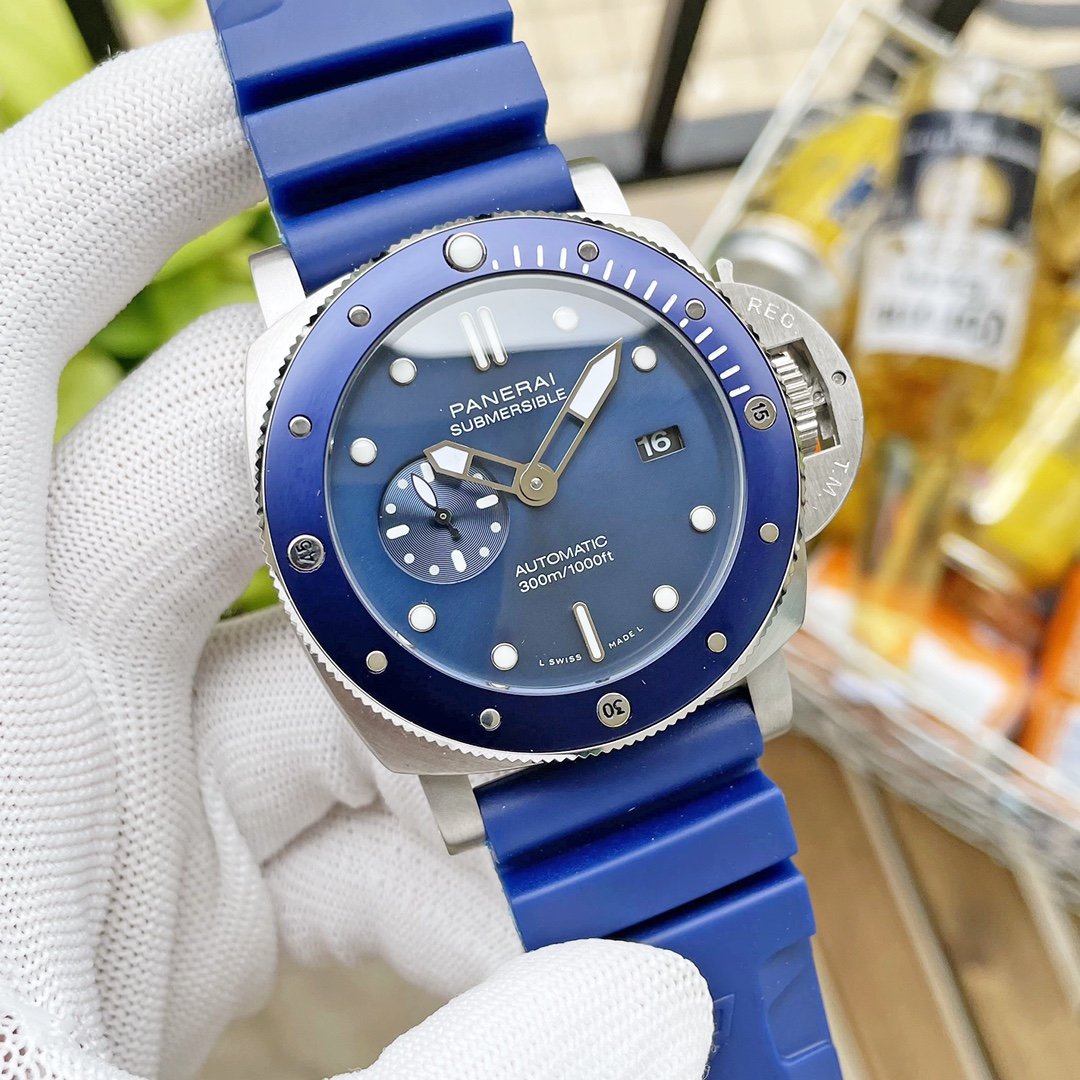 LUMINOR SUBMERSIBLE 3 DAYS 47MM BLUE BEZEL