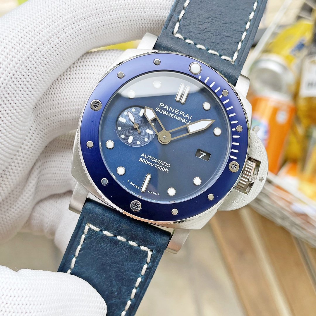 LUMINOR SUBMERSIBLE 3 DAYS 47MM BLUE BEZEL