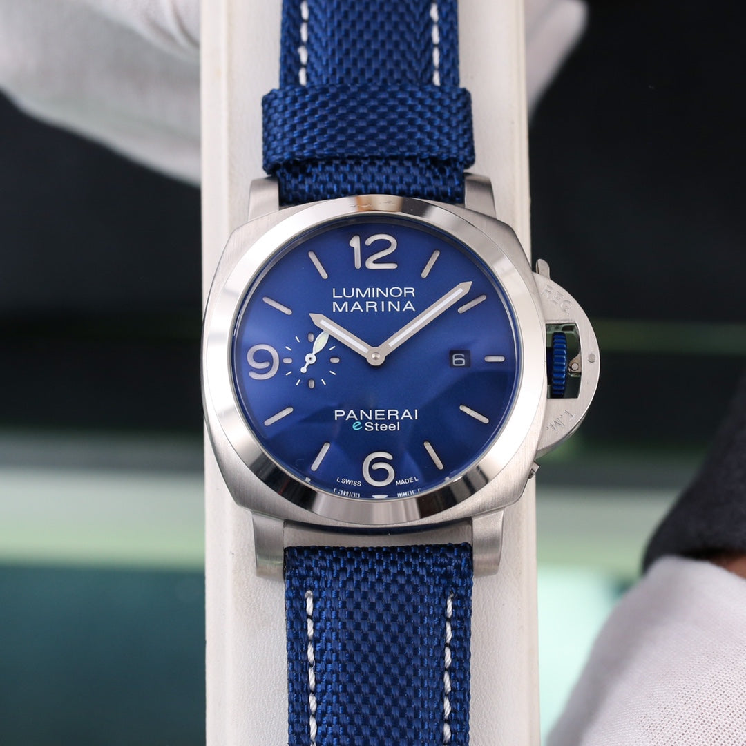 LUMINOR 1950 3 DAYS STEEL CASE TEXTILE STRAP