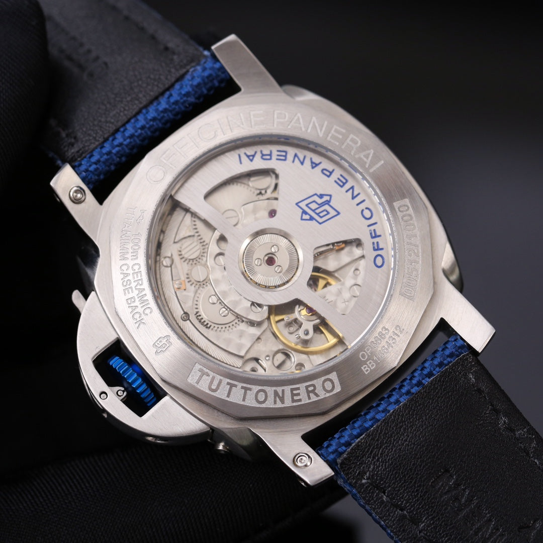 LUMINOR 1950 3 DAYS STEEL CASE TEXTILE STRAP