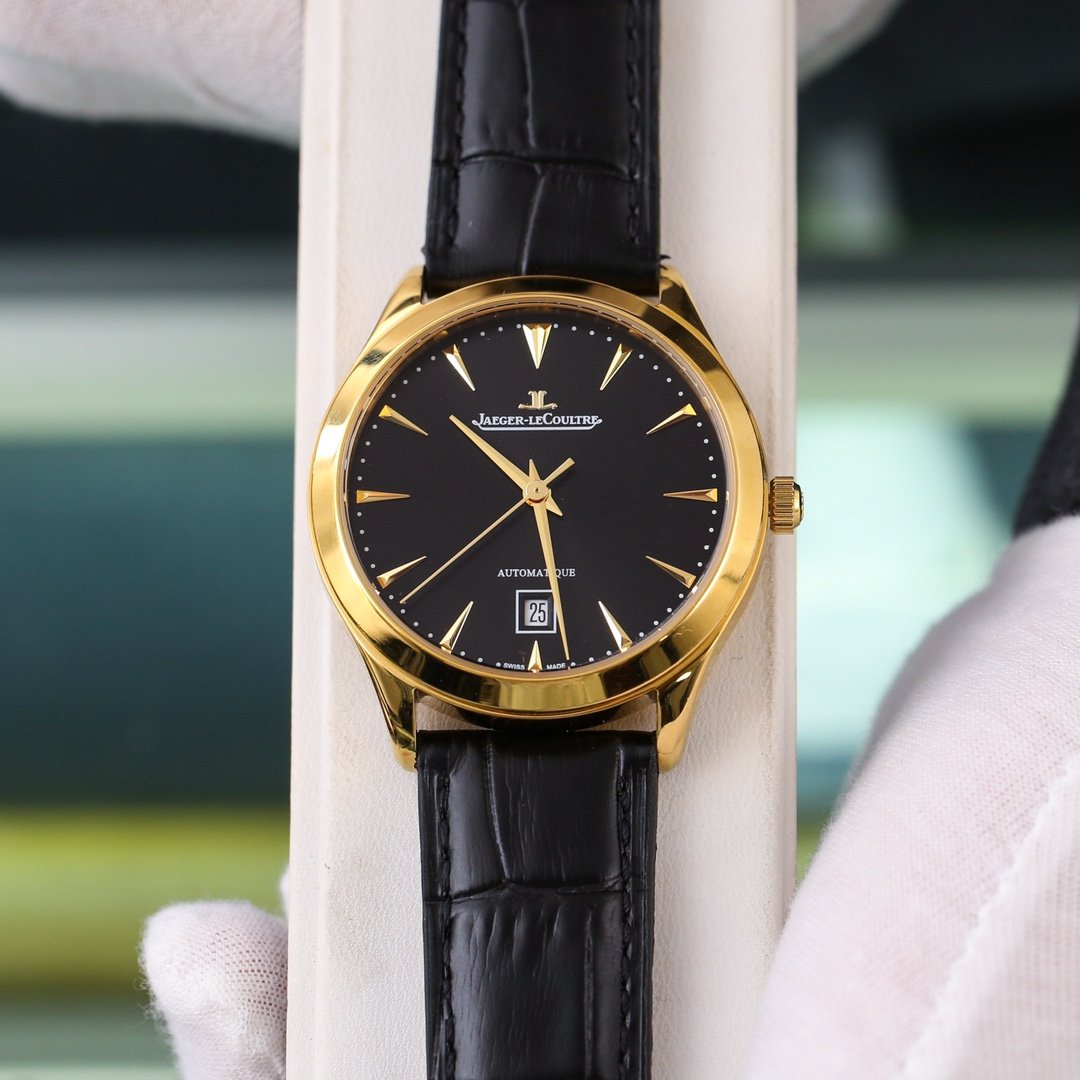 JAEGER MASTER ULTRA THIN DATE 39MM LEATHER