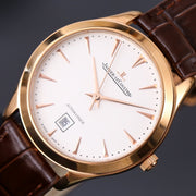 JAEGER MASTER ULTRA THIN DATE 39MM LEATHER