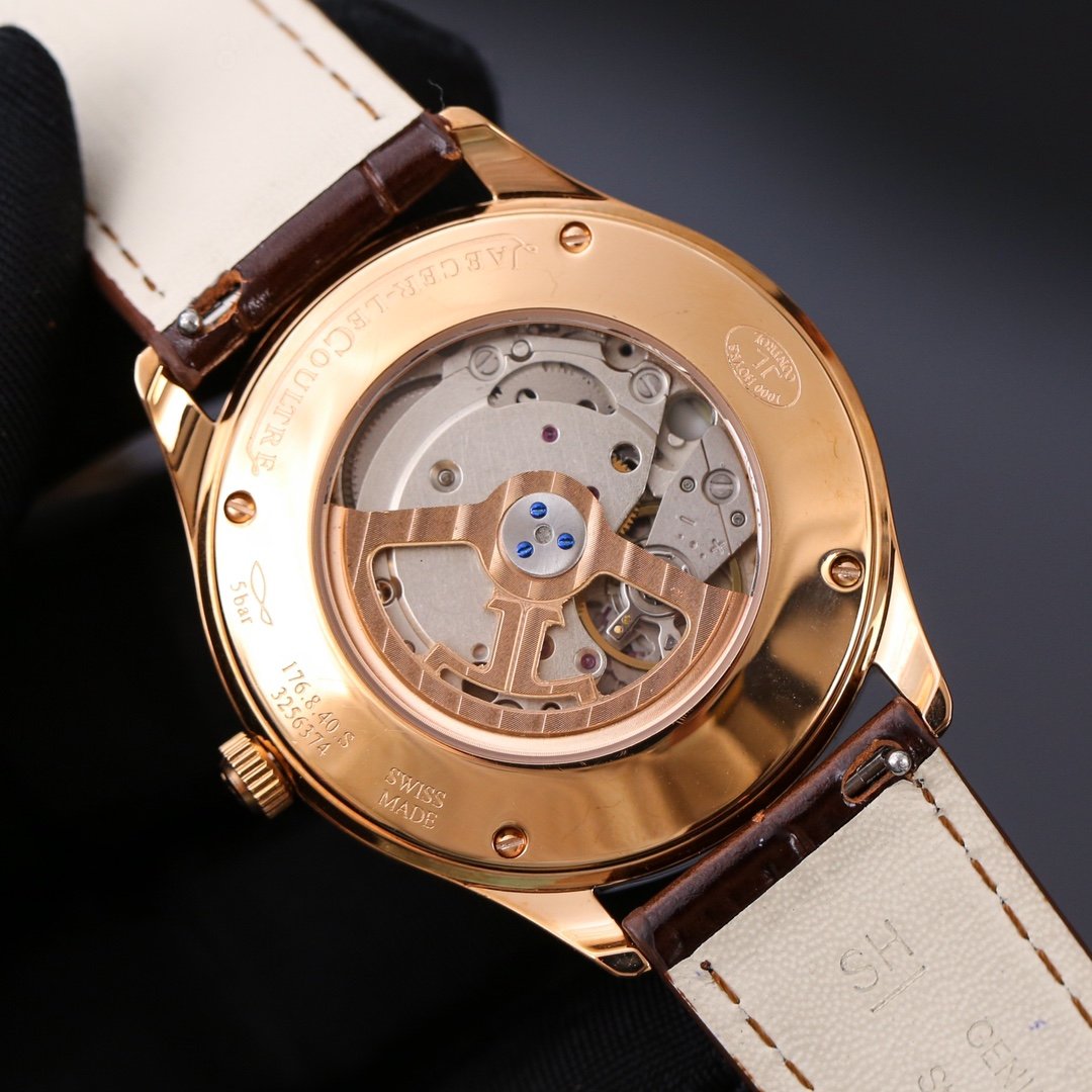 JAEGER MASTER ULTRA THIN DATE 39MM LEATHER