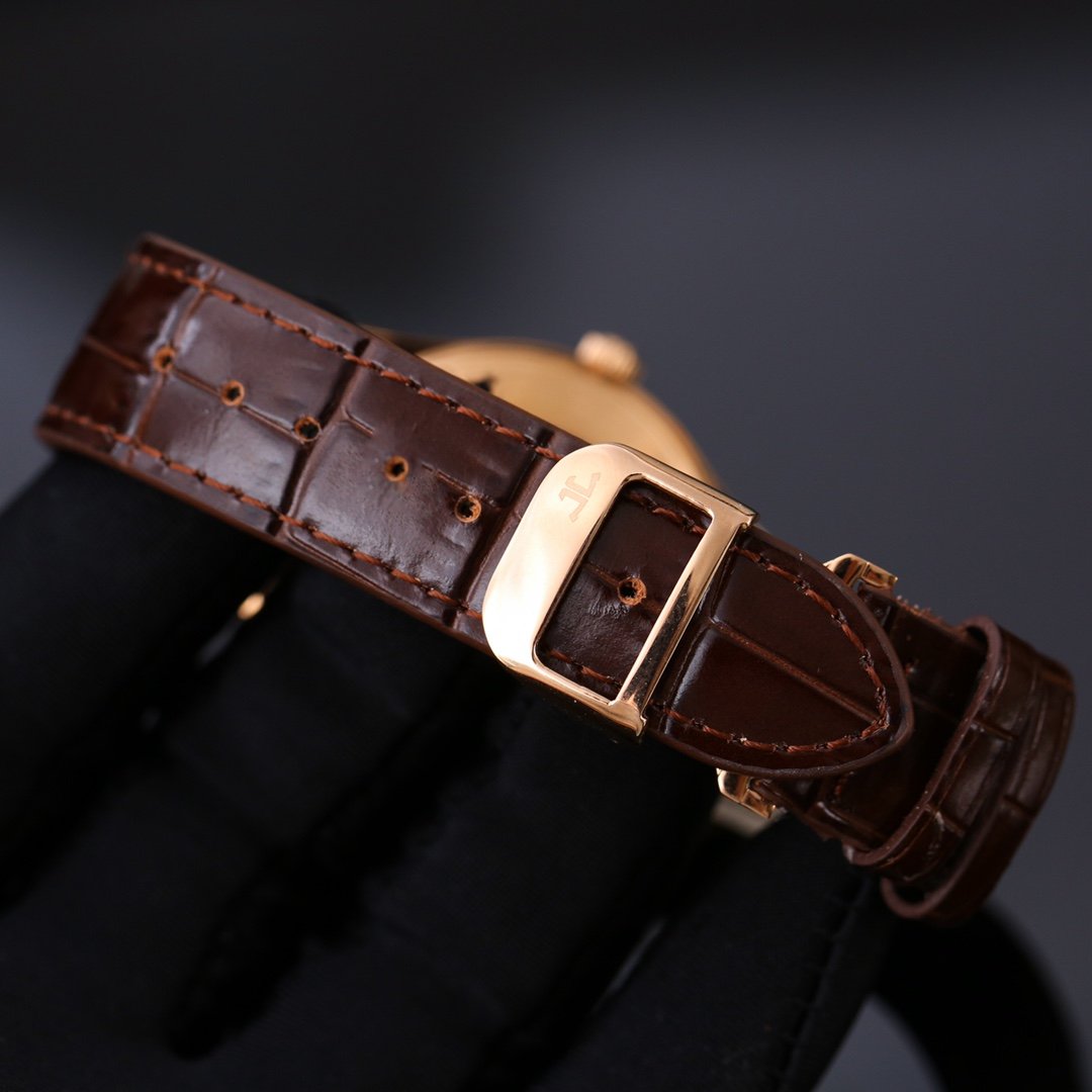 JAEGER MASTER ULTRA THIN DATE 39MM LEATHER