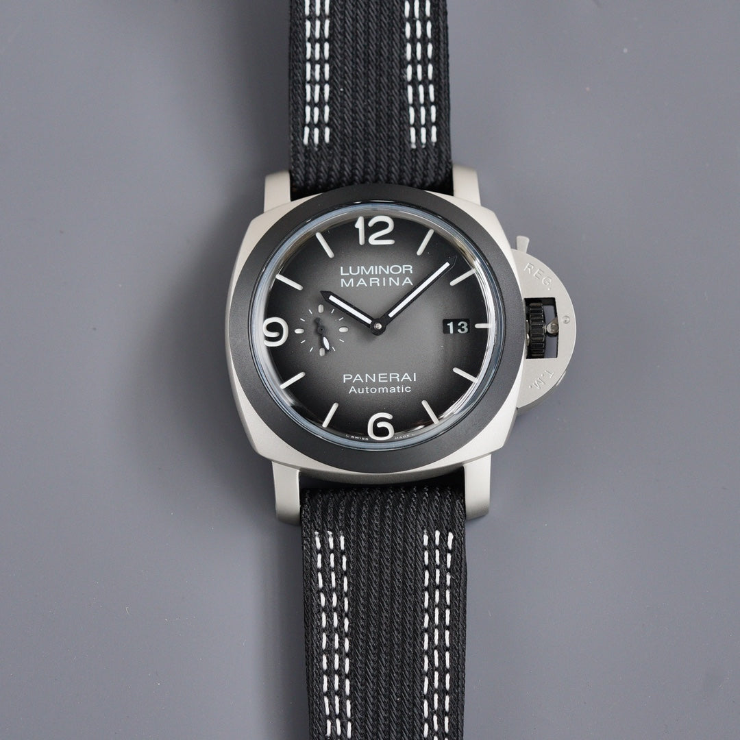 LUMINOR 1950 3 DAYS STEEL CASE CARBON BEZEL GREY DIAL