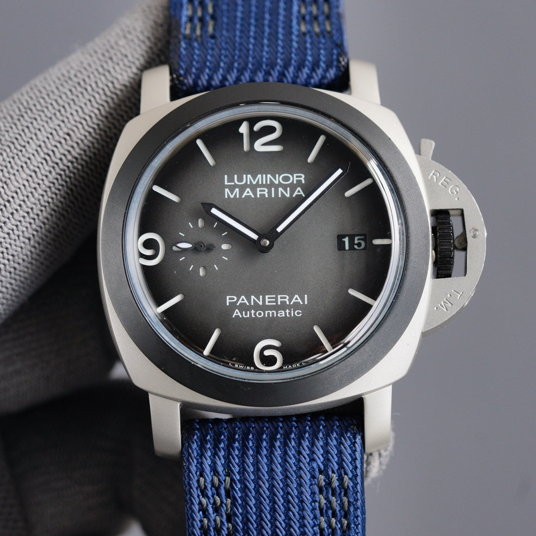 LUMINOR 1950 3 DAYS STEEL CASE CARBON BEZEL GREY DIAL