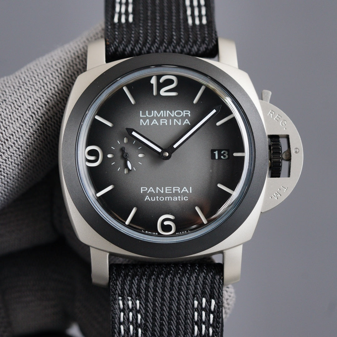 LUMINOR 1950 3 DAYS STEEL CASE CARBON BEZEL GREY DIAL