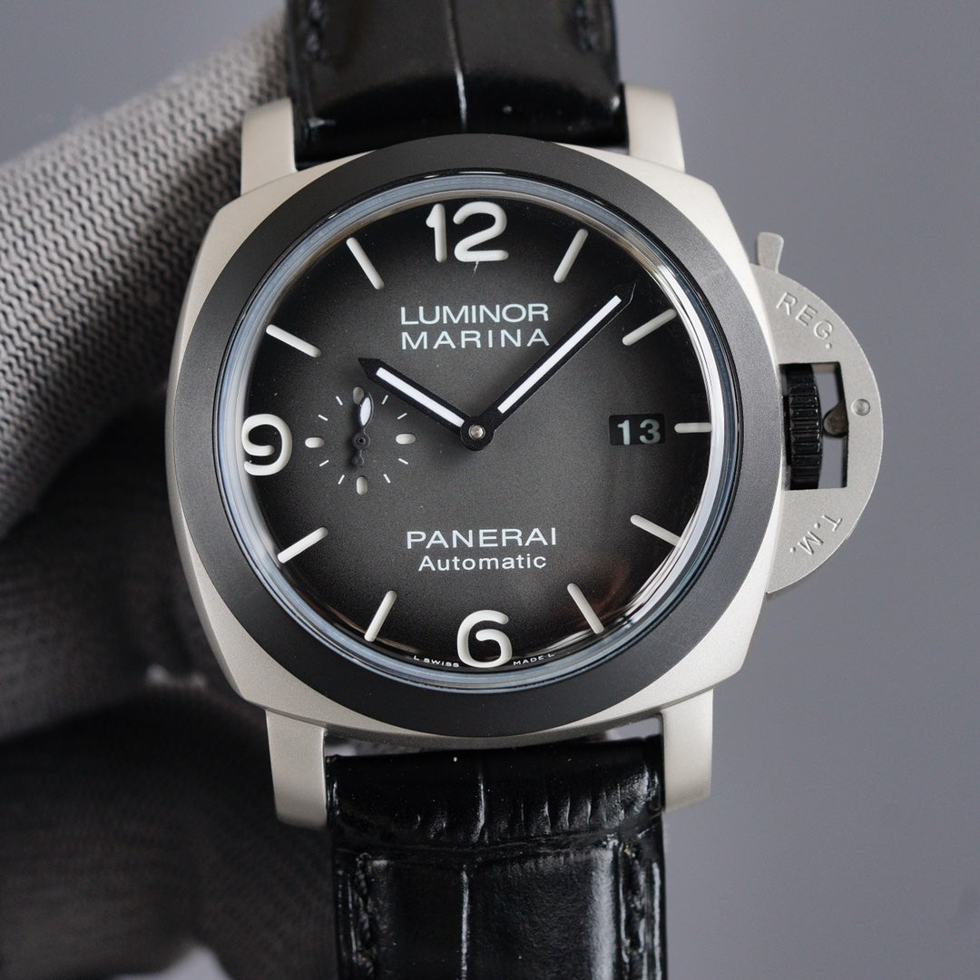 LUMINOR 1950 3 DAYS STEEL CASE CARBON BEZEL GREY DIAL