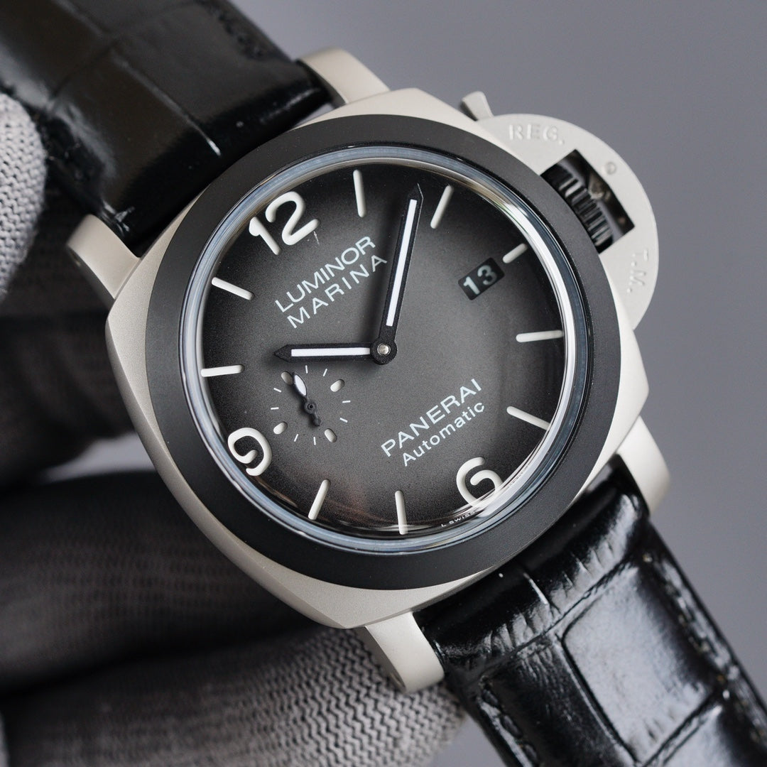 LUMINOR 1950 3 DAYS STEEL CASE CARBON BEZEL GREY DIAL