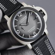 LUMINOR 1950 3 DAYS STEEL CASE CARBON BEZEL GREY DIAL