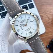 LUMINOR MARINA 1950 STEEL CASE WHITE DIAL