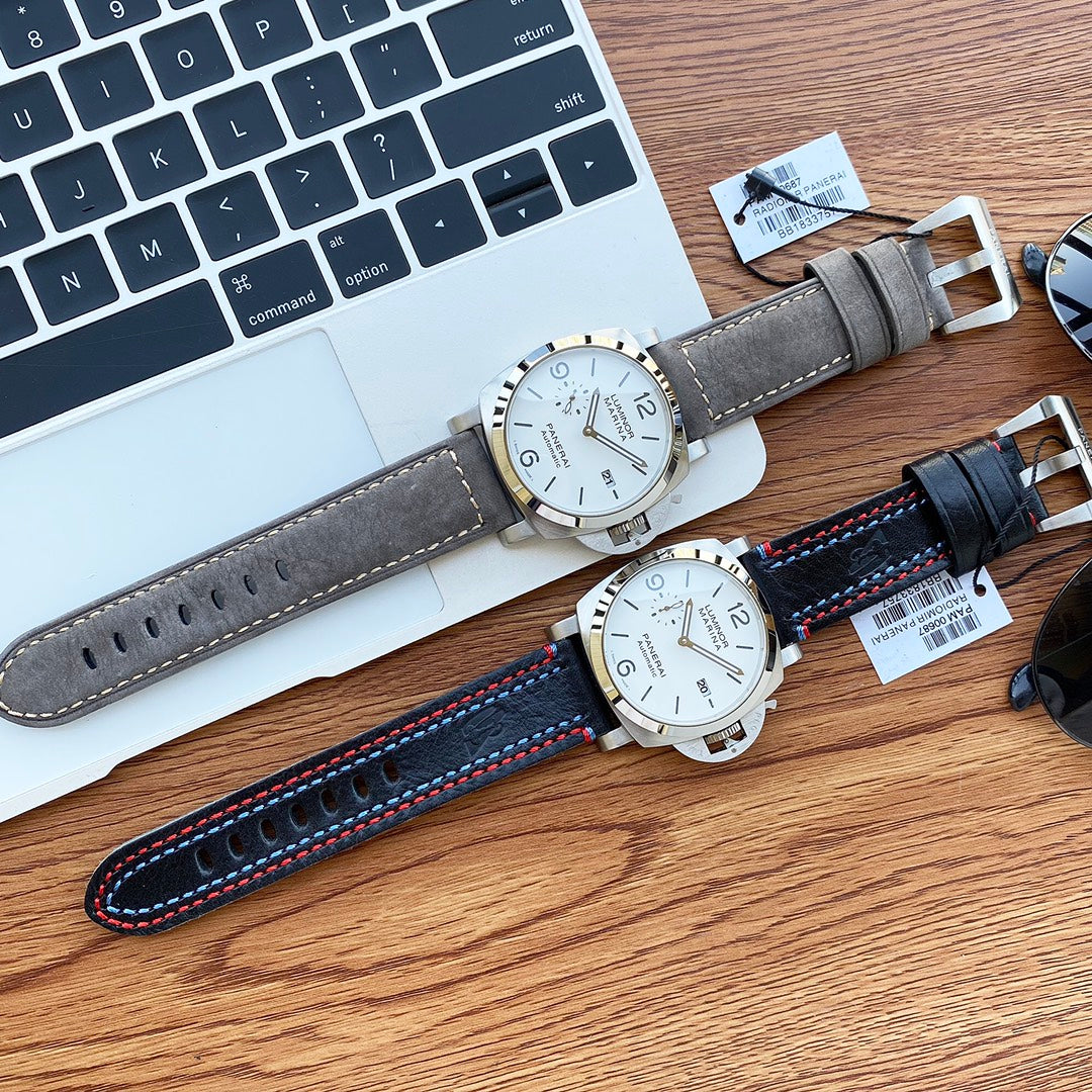 LUMINOR MARINA 1950 STEEL CASE WHITE DIAL