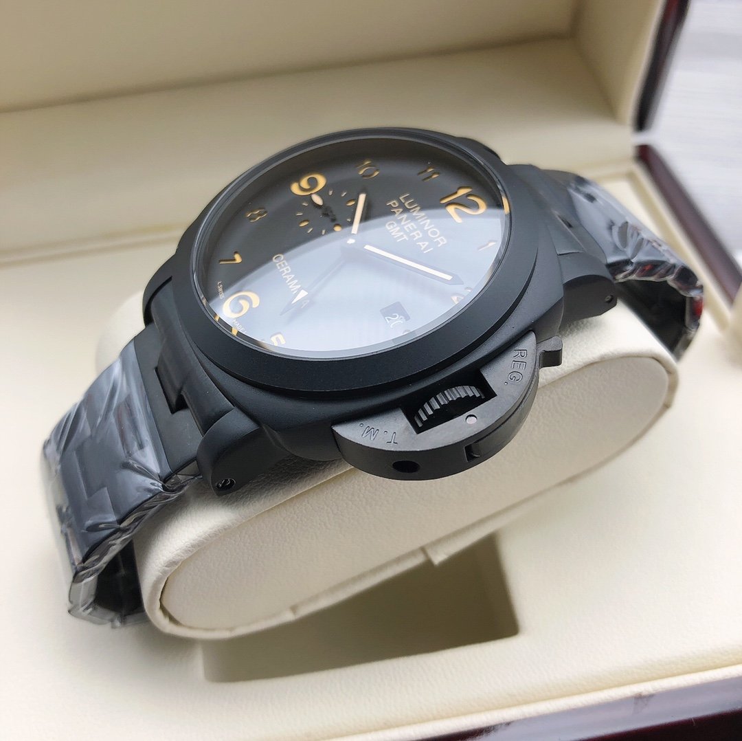LUMINOR 1950 3 DAYS GMT CERAMICA BLACK DIAL