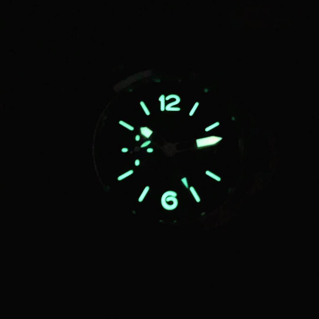 LUMINOR 1950 3 DAYS GMT STEEL CASE BLACK DIAL