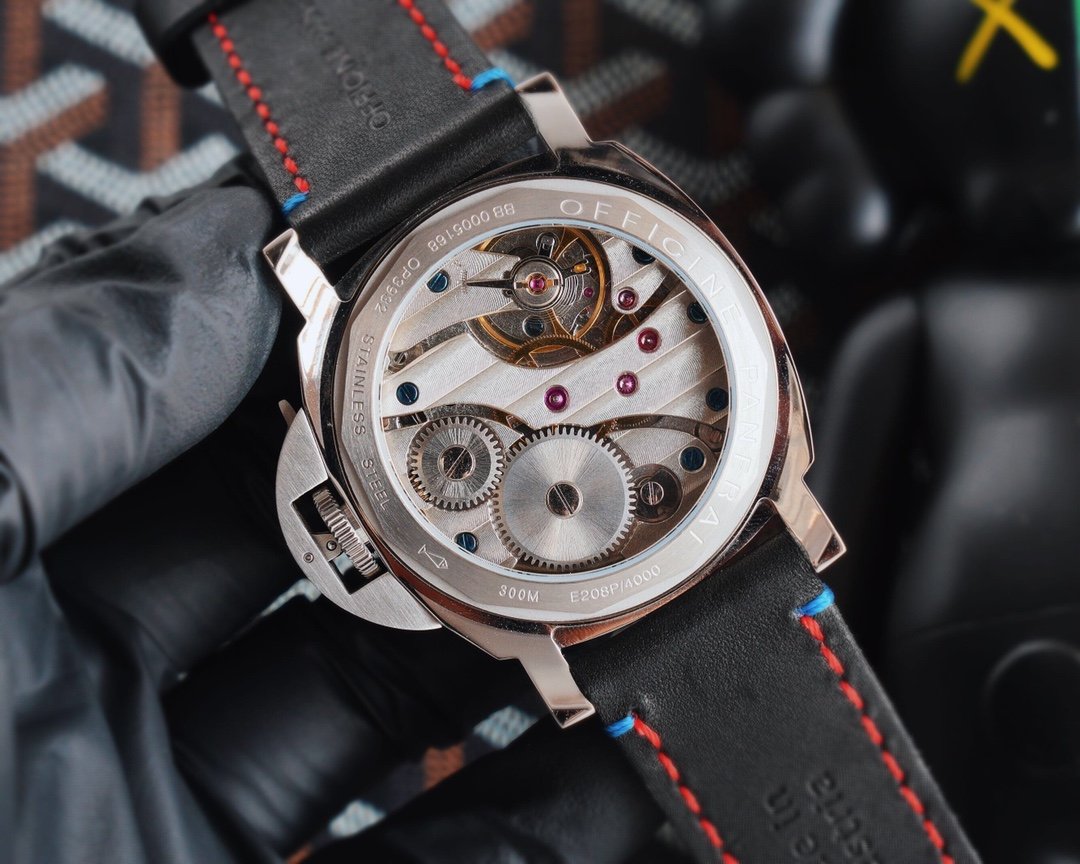 LUMINOR MARINA 47MM STEEL CASE BLACK DIAL AMERICA'S CUP
