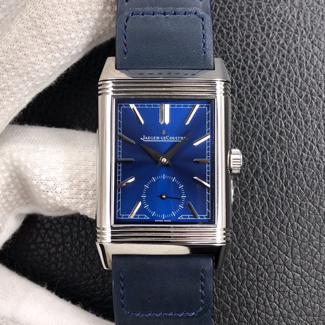 JAEGER REVERSO TRIBUTE DOUFACE BLUE DIAL