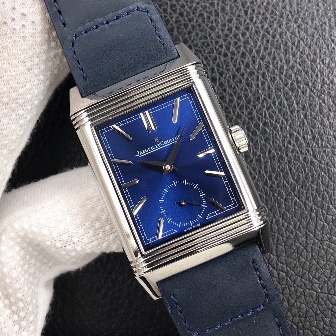 JAEGER REVERSO TRIBUTE DOUFACE BLUE DIAL